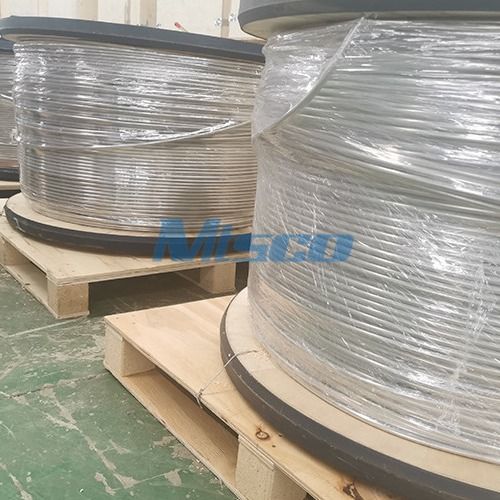 TP304L S30403 Welded Single Core SS Coil Tube Chemical Industry